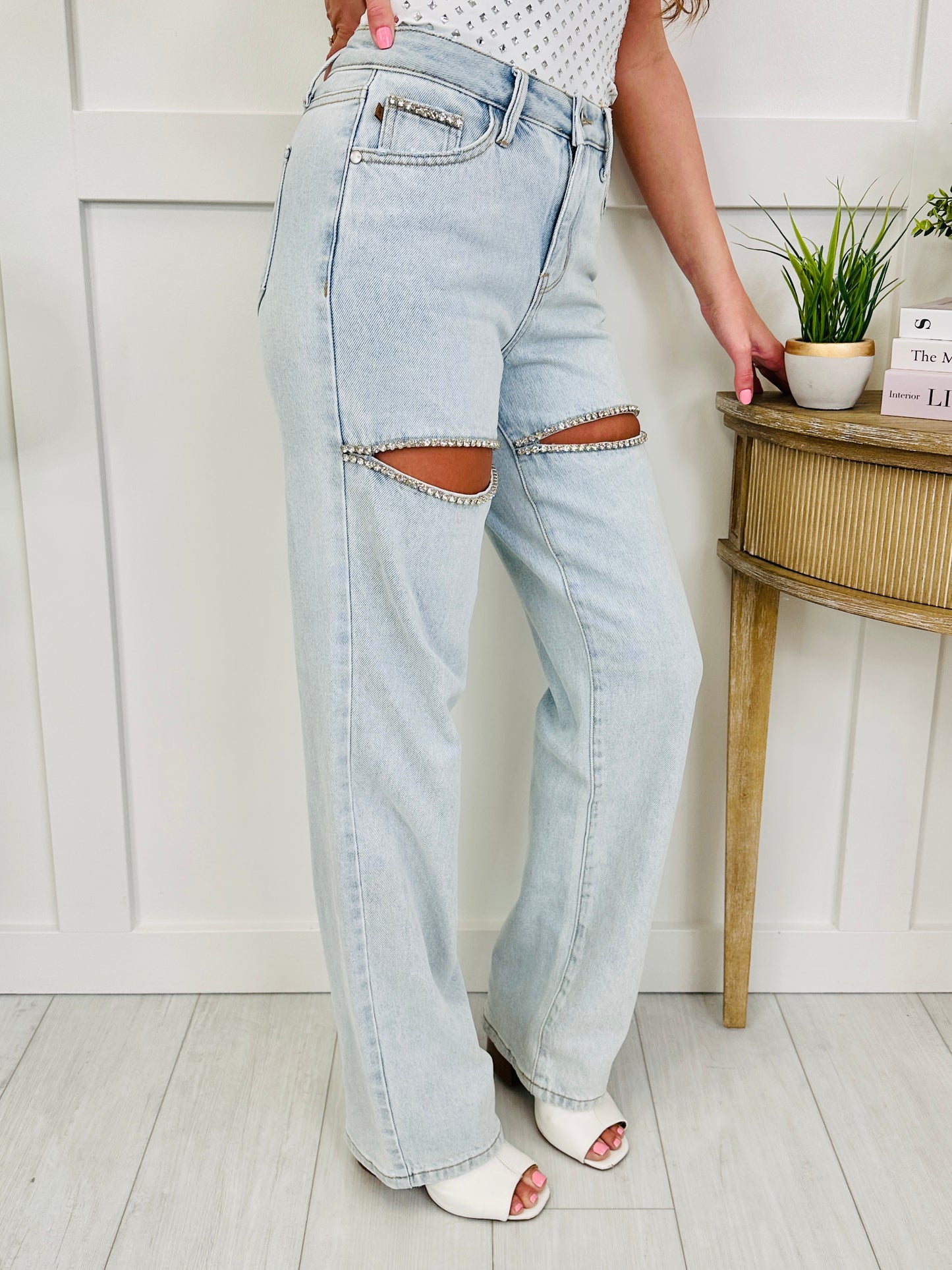 Judy Blue Dazzle Me Rigid Magic Straight Leg Jeans
