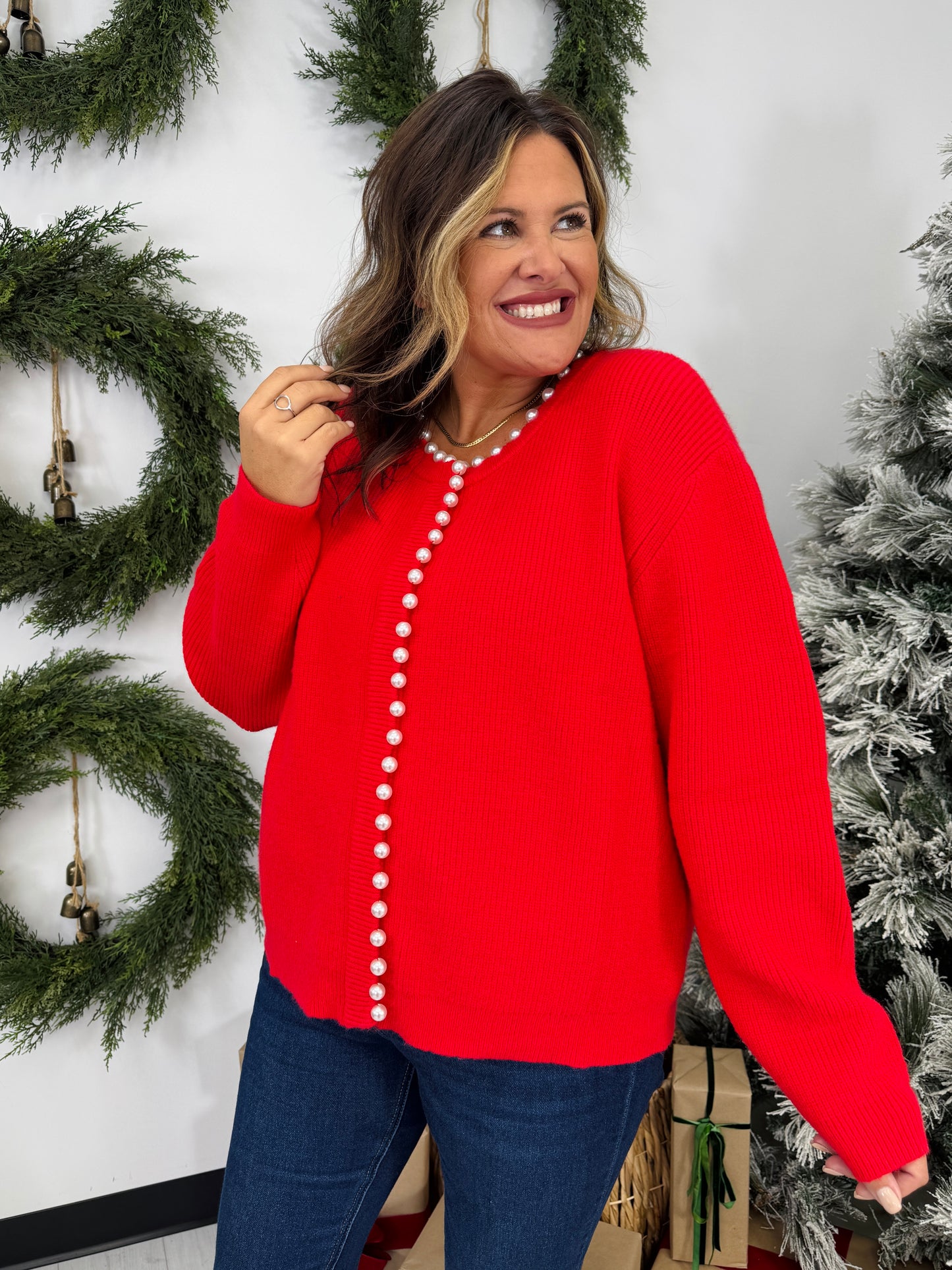 Pearl Appeal Sweater In Multiple Colors