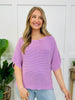 After Hours Knit Top In Washed Lavender