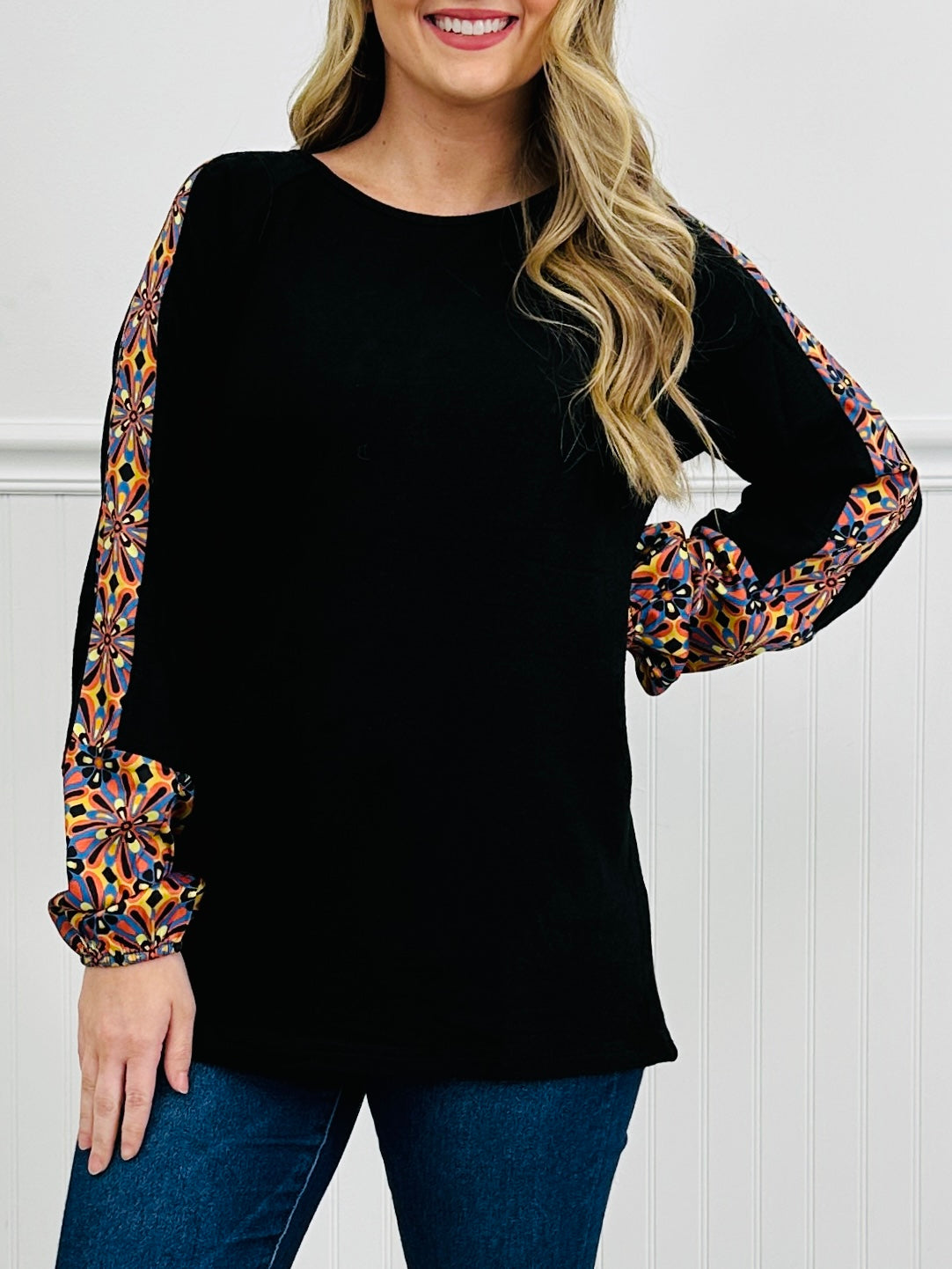 Echoed Elegance Top