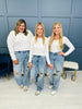 Judy Blue REG/CURVY Back To The 90s Half Rigid Straight Leg Jeans