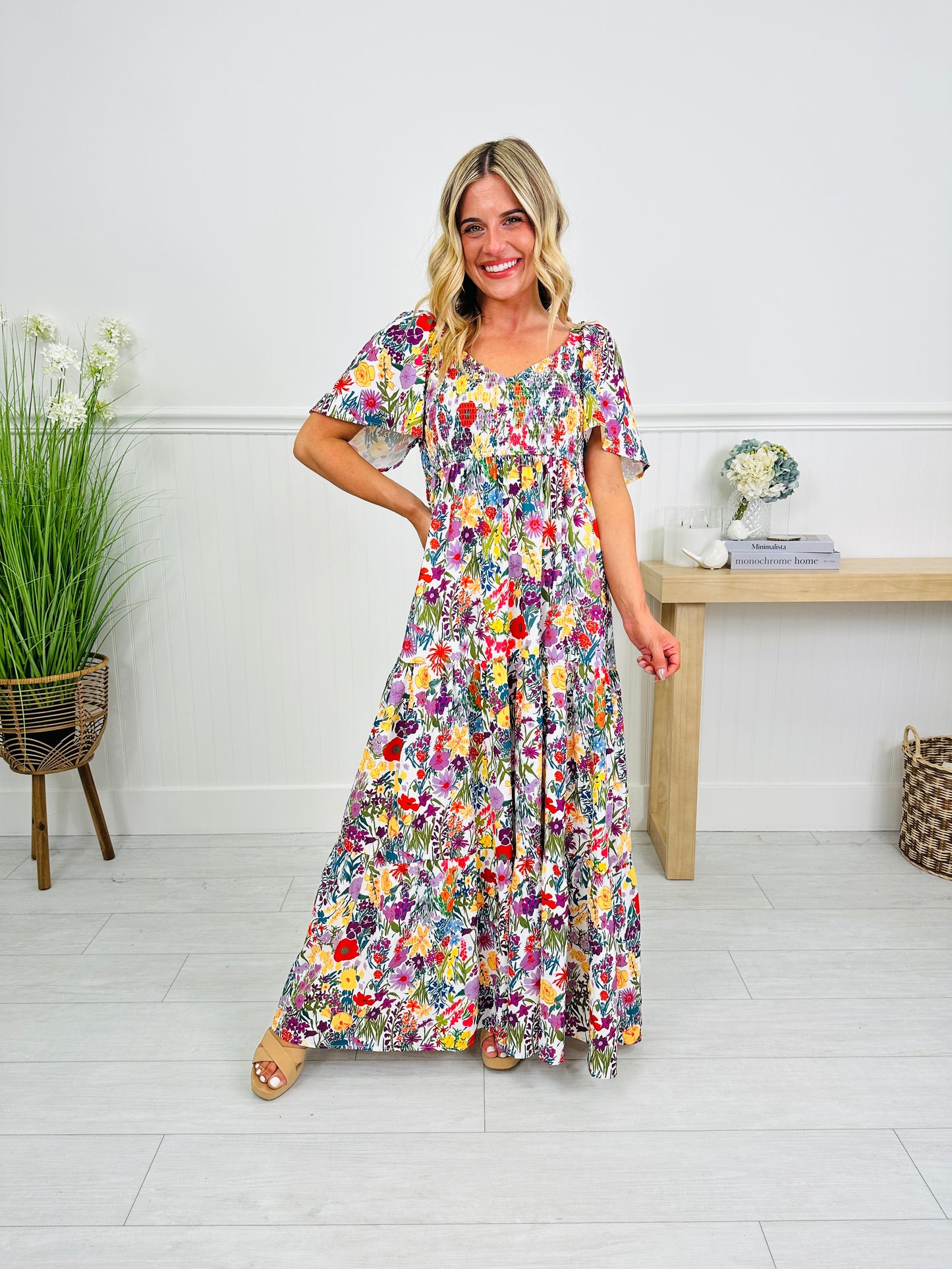 Summer in Bloom Dress in Barcelona Print