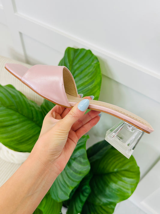 Soft Shine Block Heel