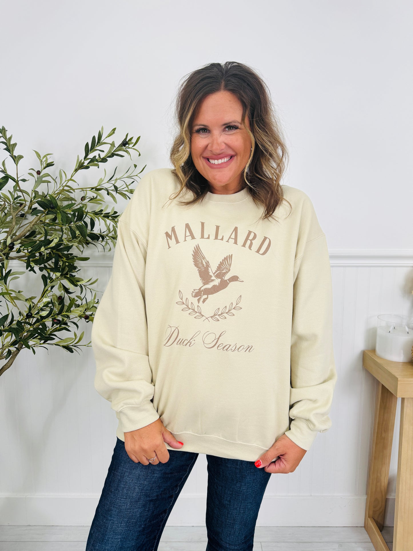 Duck Season Graphic Crewneck Sweatshirt