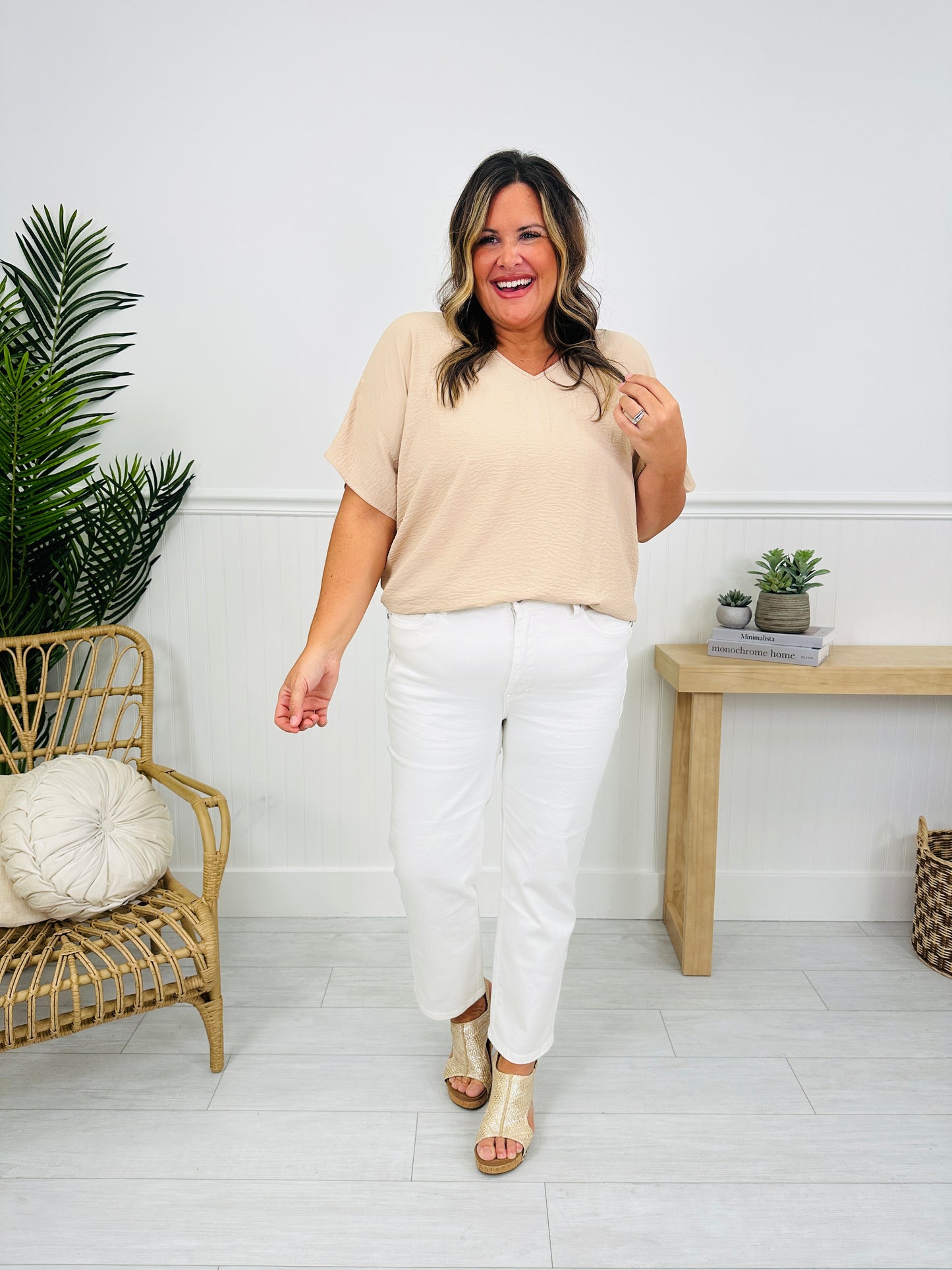 Judy Blue Turn The Page Tummy Control Ankle Straight Jeans