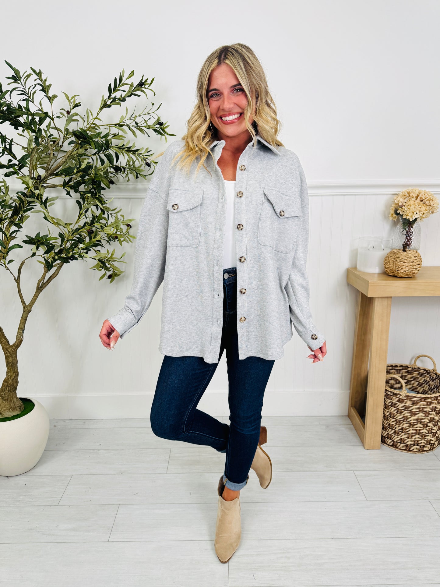 Soft Spot Shacket In Multiple Colors