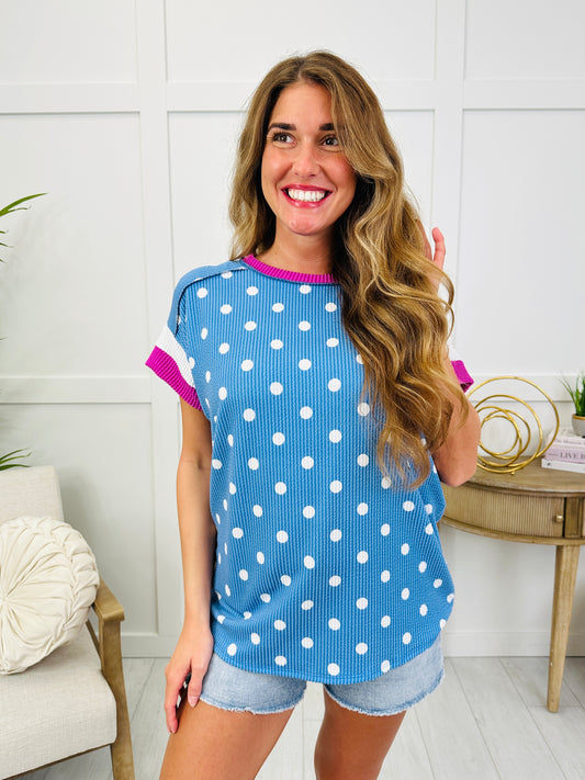 Spotacular Style Top In Blue