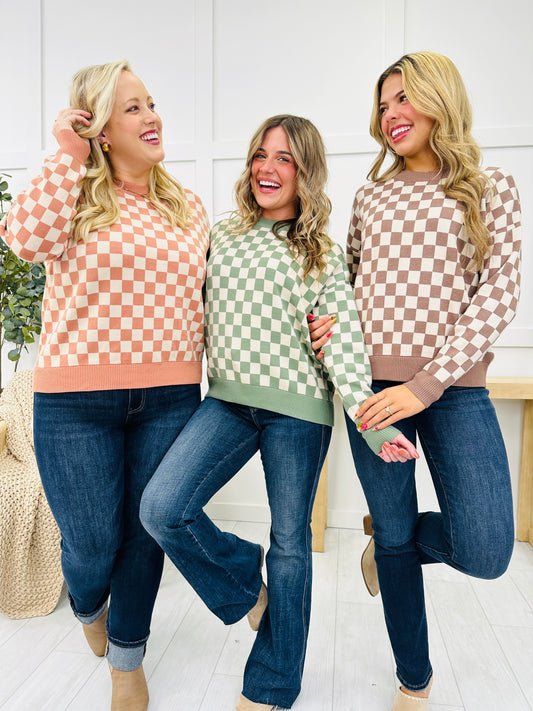 Say Checkmate Sweater- Multiple Colors!