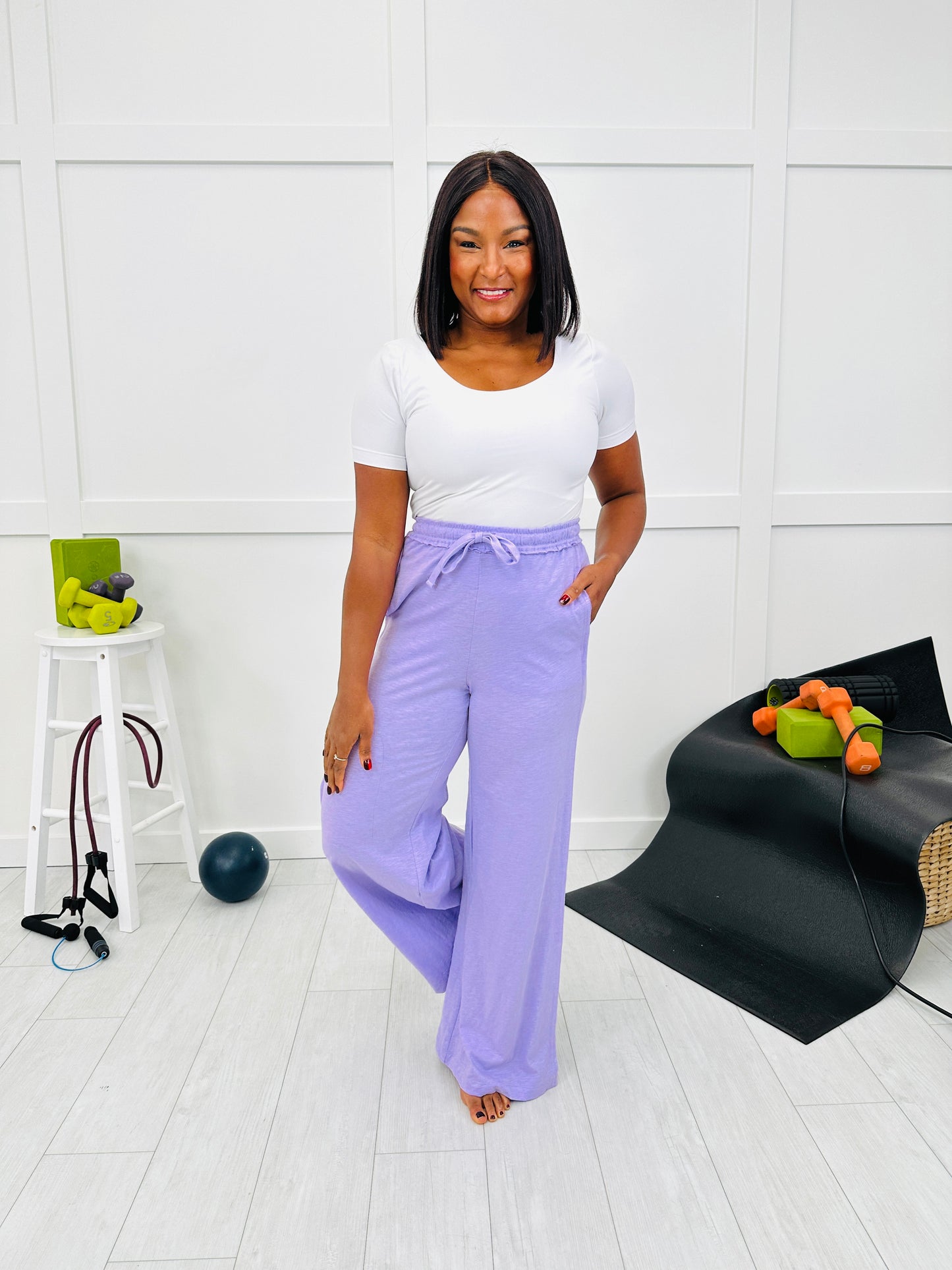 Ease & Everything Bottoms In Lavender