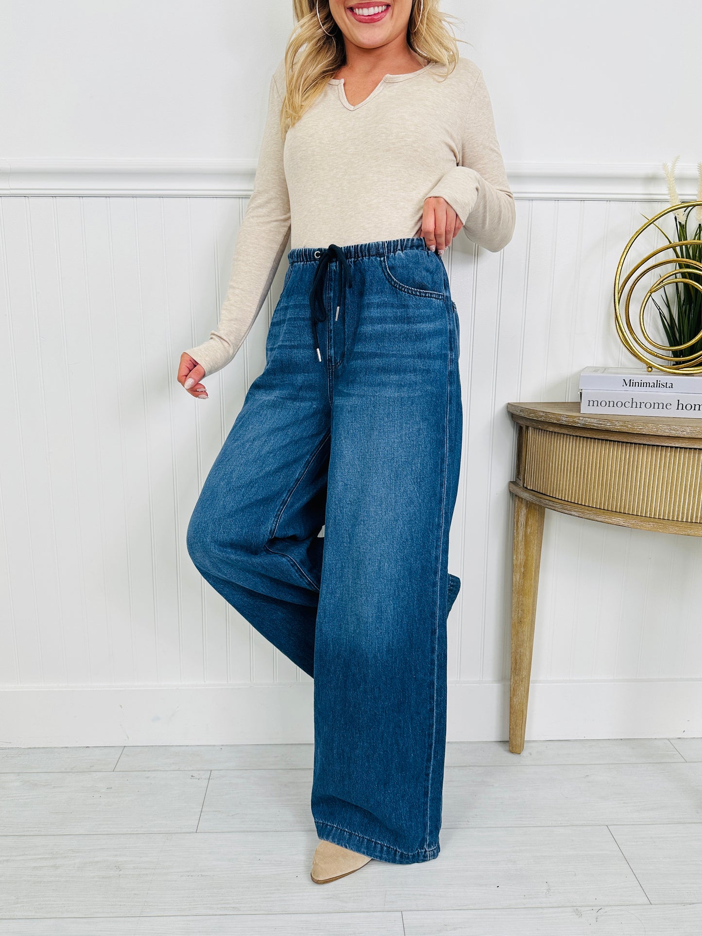Judy Blue Light As A Featherweight Palazzo Jeans