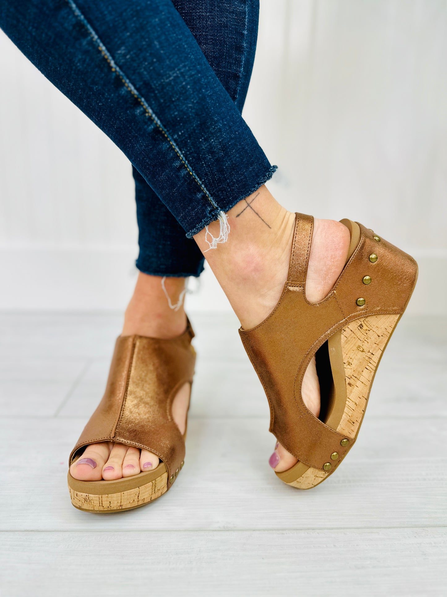 Dare To Be Bold Wedges In Antique Bronze