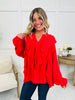 Glamorous Grace Top In Red