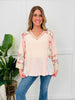 Floral Studio Top in Peach Blush