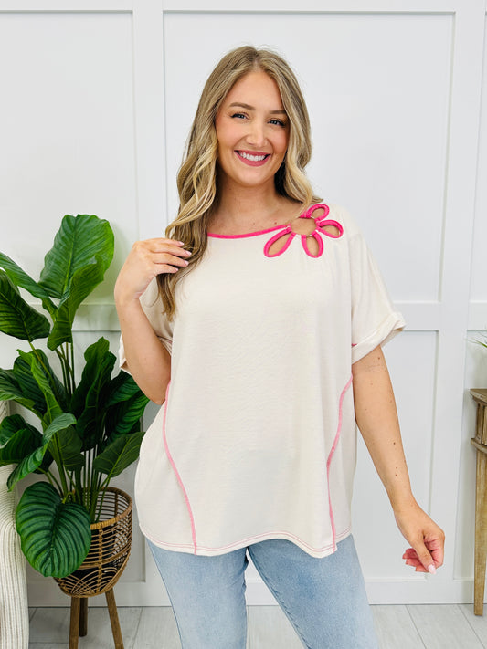Bloom Babe Top In Oatmeal