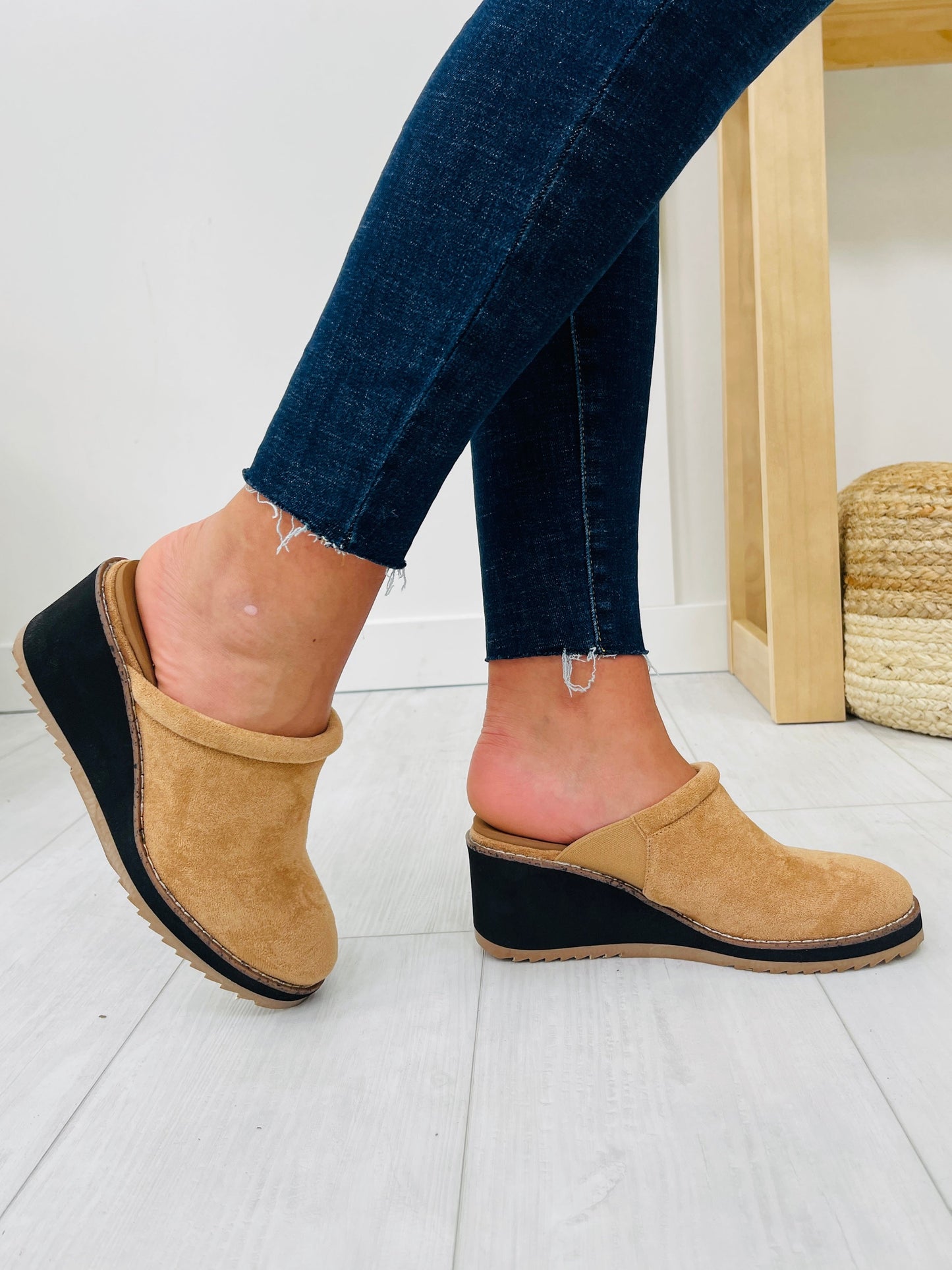 Sliding Into Style Mules In Camel Suede