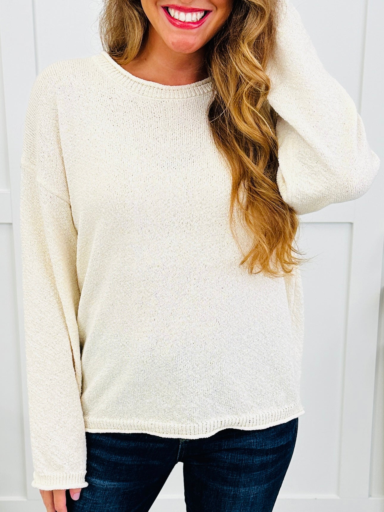 Just Breathe Sweater In Oatmeal