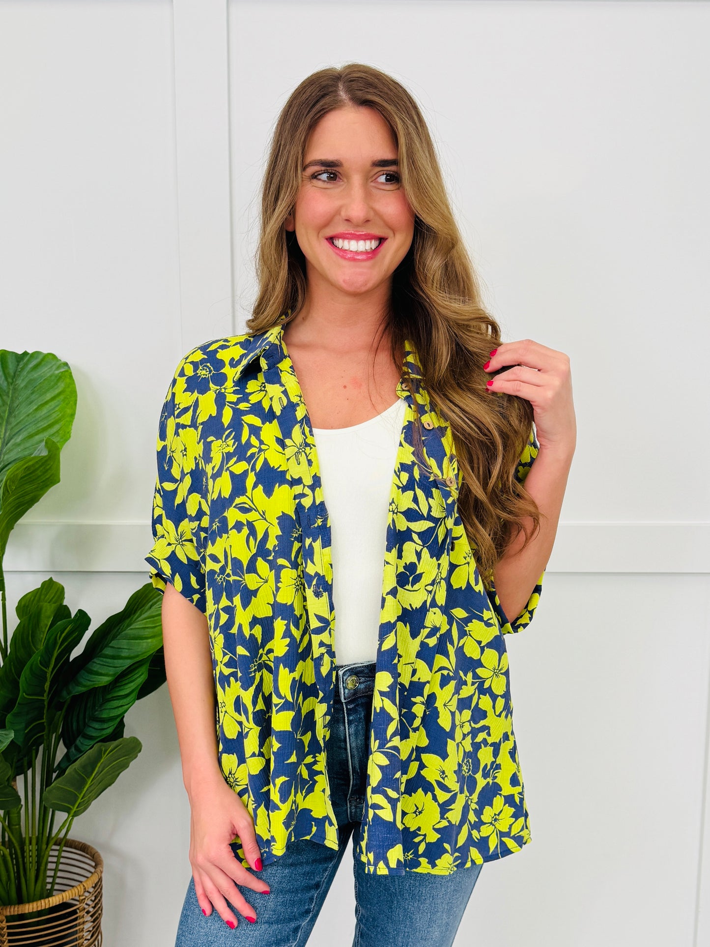 Mood Booster Top in Lime Blue