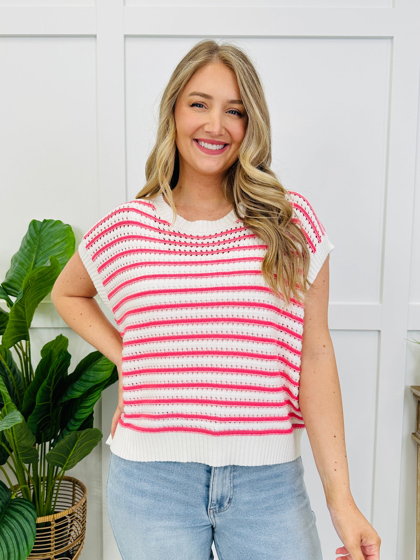 The Everyday Riviera Top In Taffy Pink