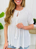 Sunny Breeze Top In Ivory