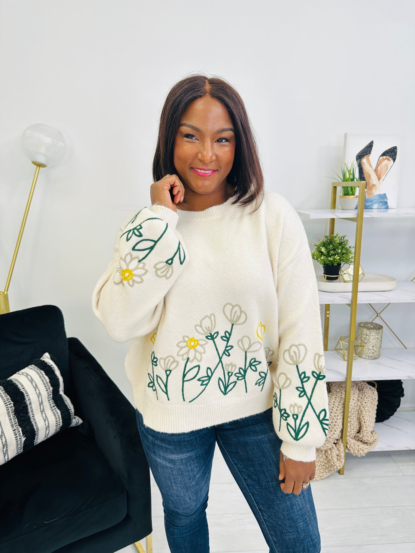 Petals In Passing Sweater