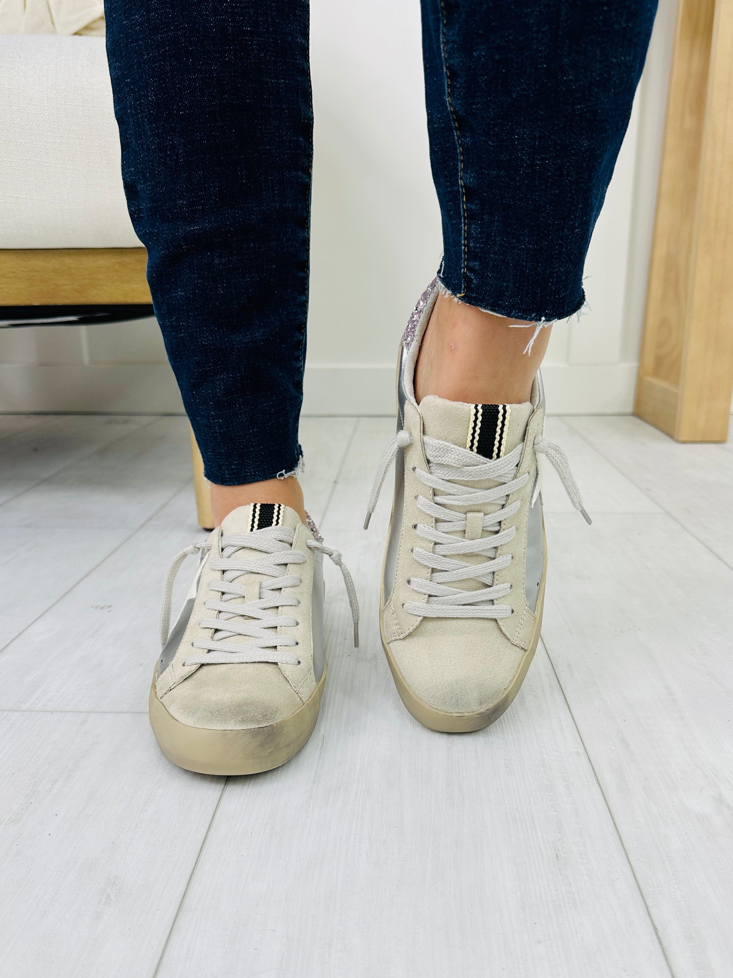 Golden Hour Glide Sneakers In Chrome