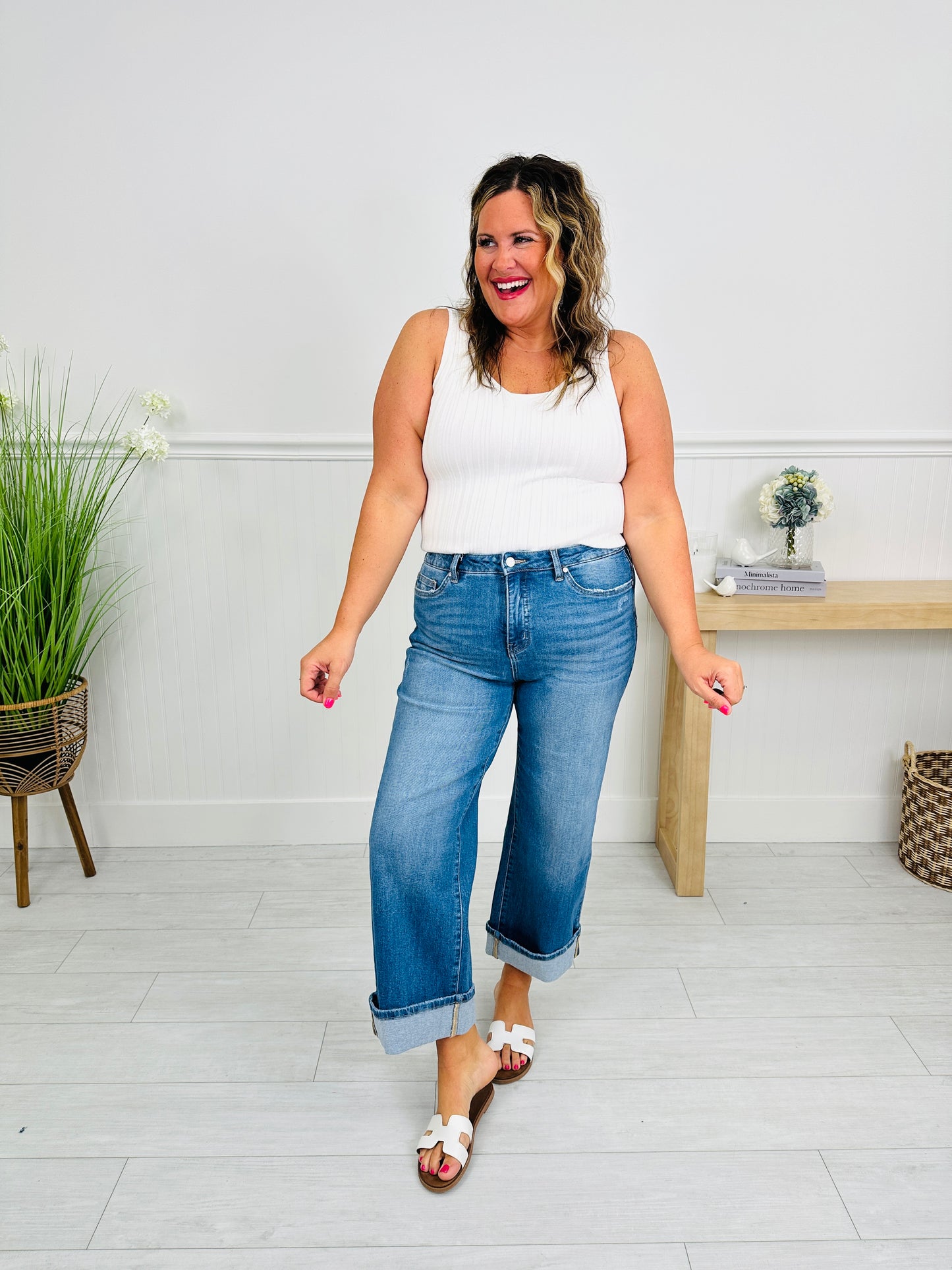 The Sweet Spot Tummy Control Straight Jeans