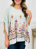 Sunlit Stitch Top In Sage
