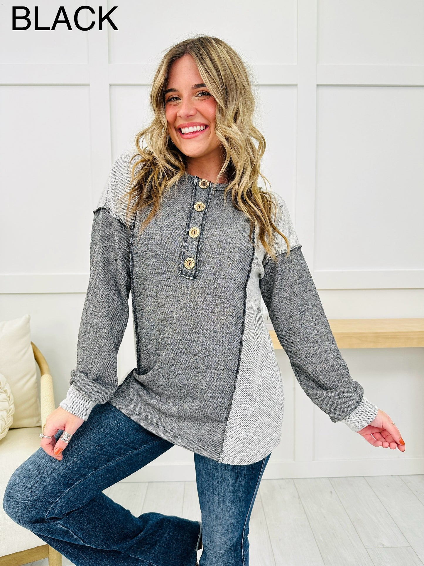 REG/CURVY Daydream Draped Long Sleeve Top- Multiple Colors!