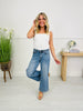 Judy Blue Make It Easy Ankle Wide Leg Jeans