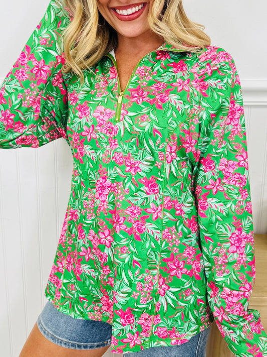 Where Spring Begins Top in Rosemary Beach Print