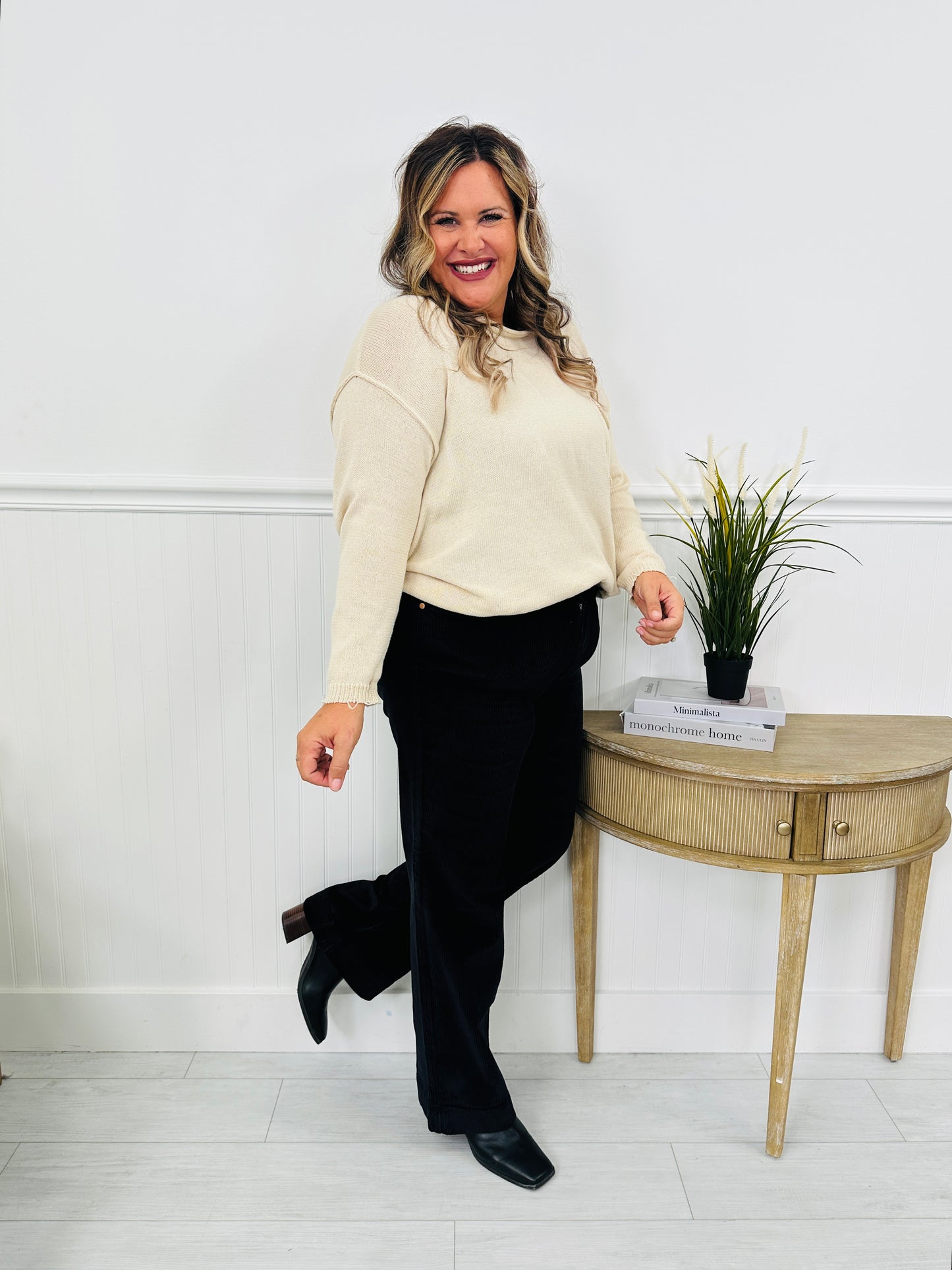 Judy Blue Coordinated Corduroy Wide Leg Pants