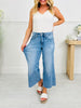 Easy Everyday Cropped Palazzo Tummy Control Jeans