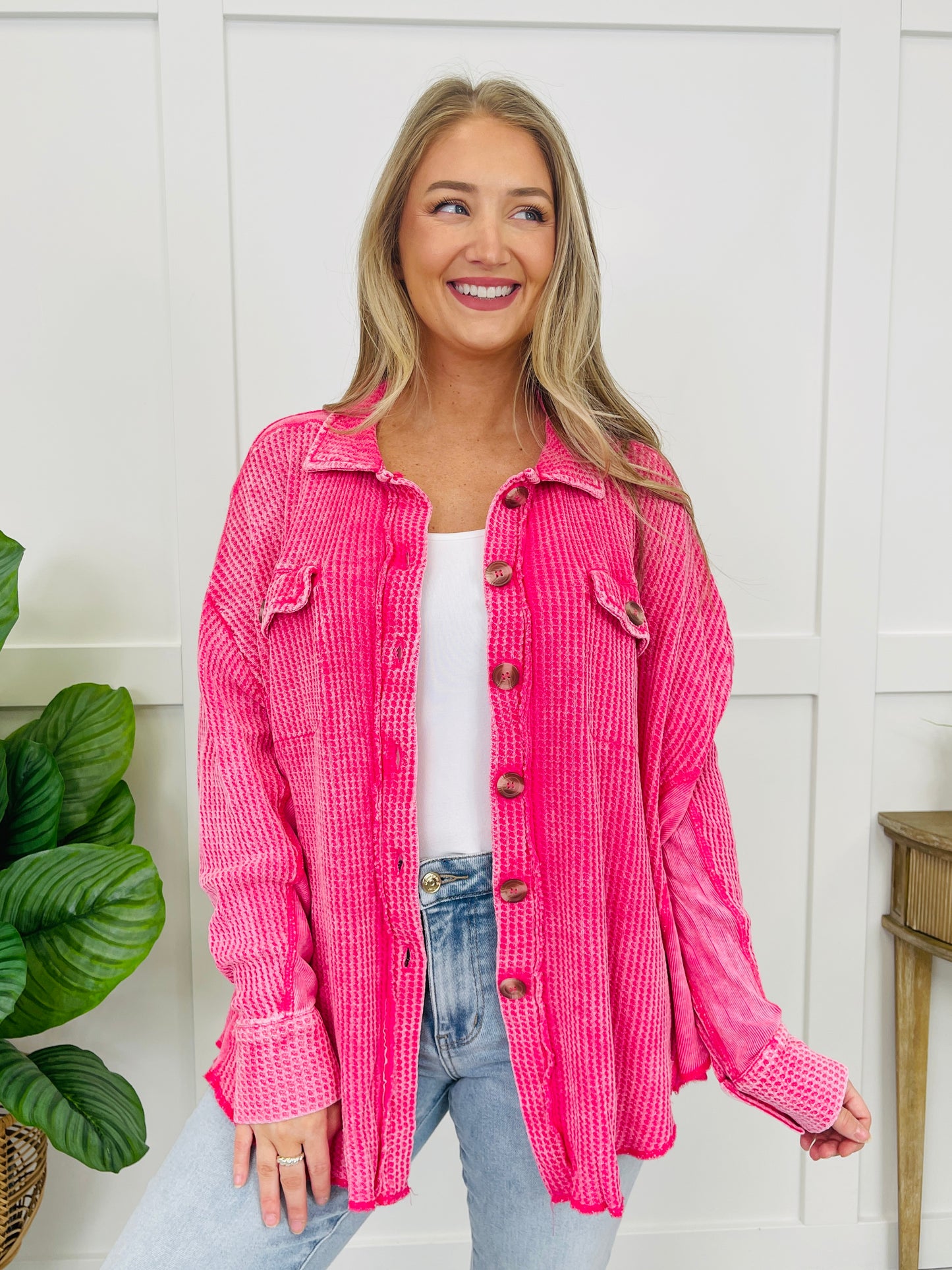 Casual Commitment Shacket in Multiple Colors!