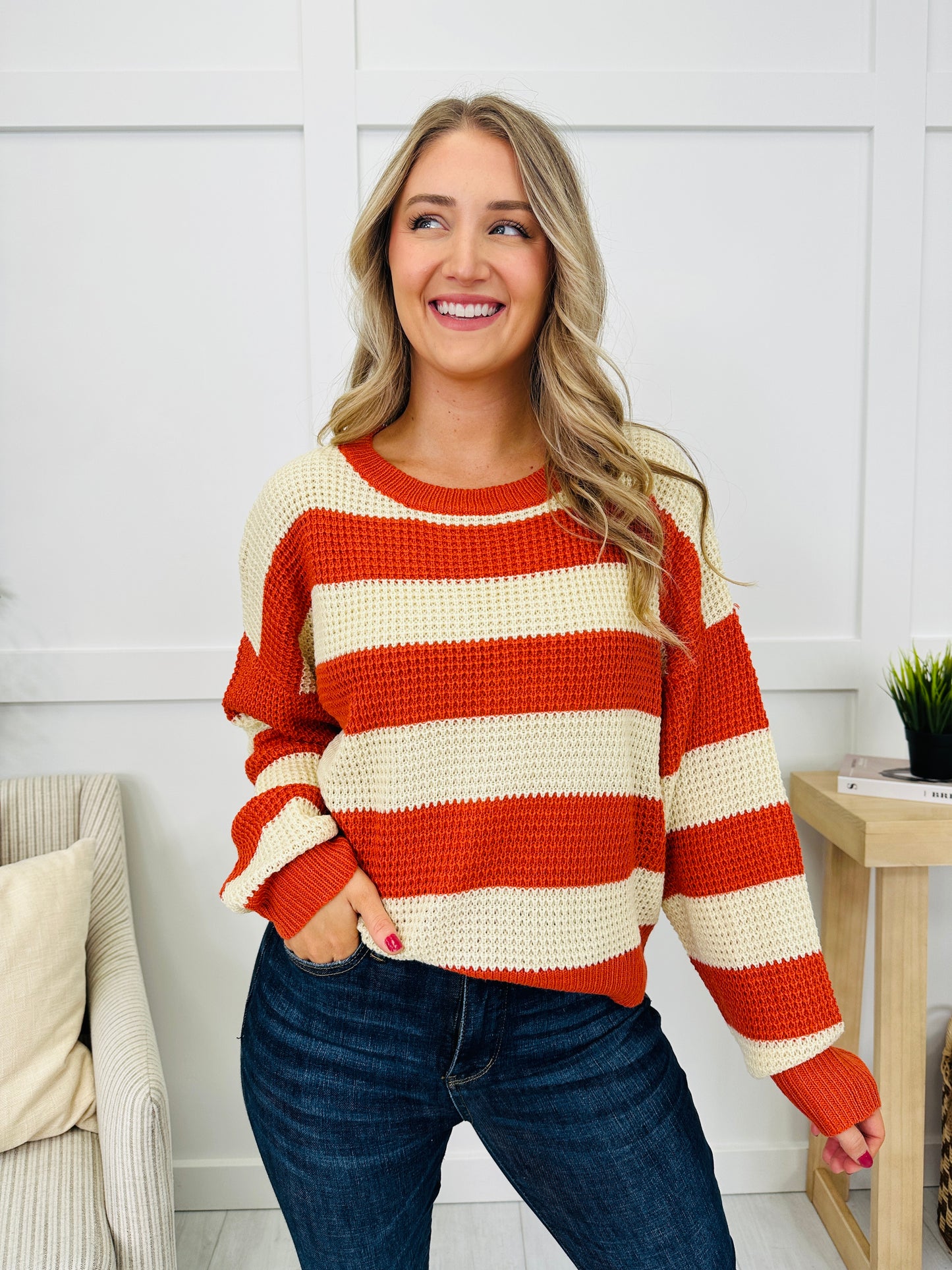 Stay In Stride Sweater in Old Pumpkin