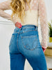 Go Into Detail Tummy Control Wide Leg Jeans
