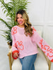 Bloom and Beyond Sweater In Cotton Pink