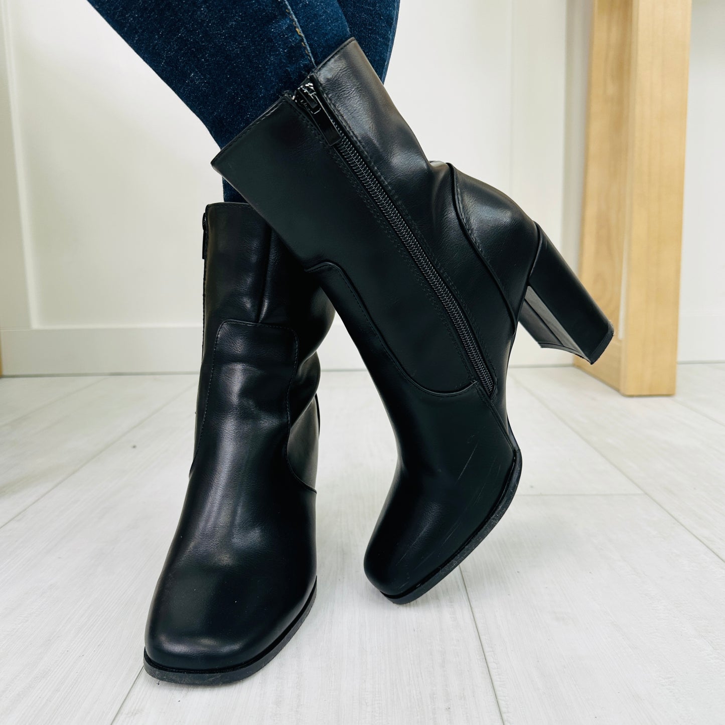 Edge of Midnight Booties In Black