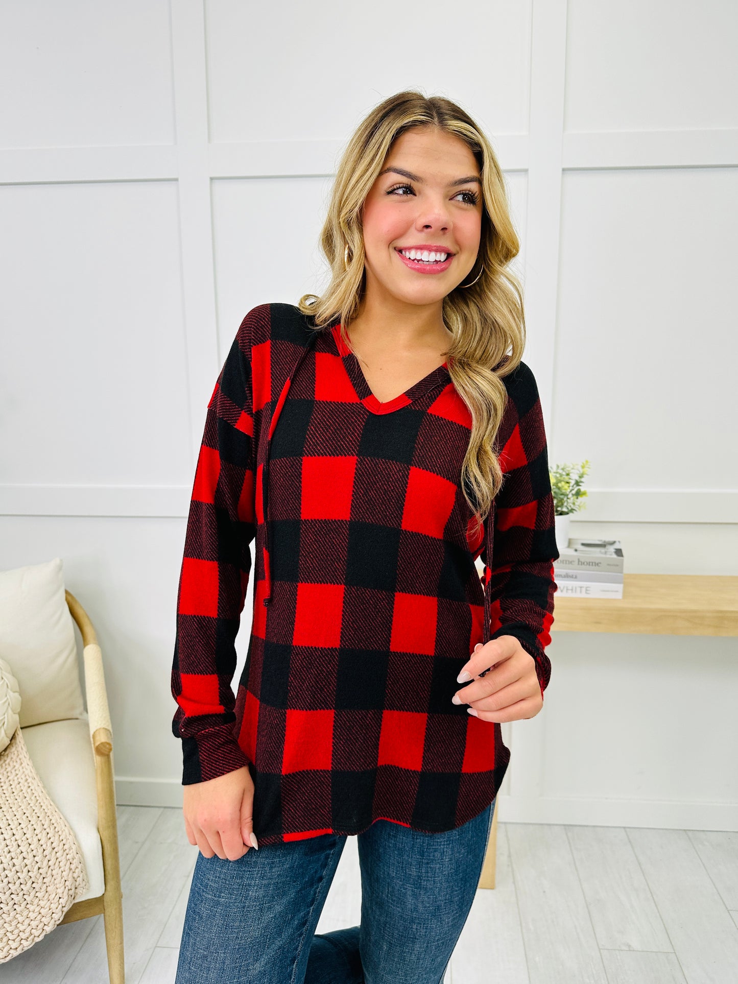 REG/CURVY Plaid it Up Perfection Hoodie