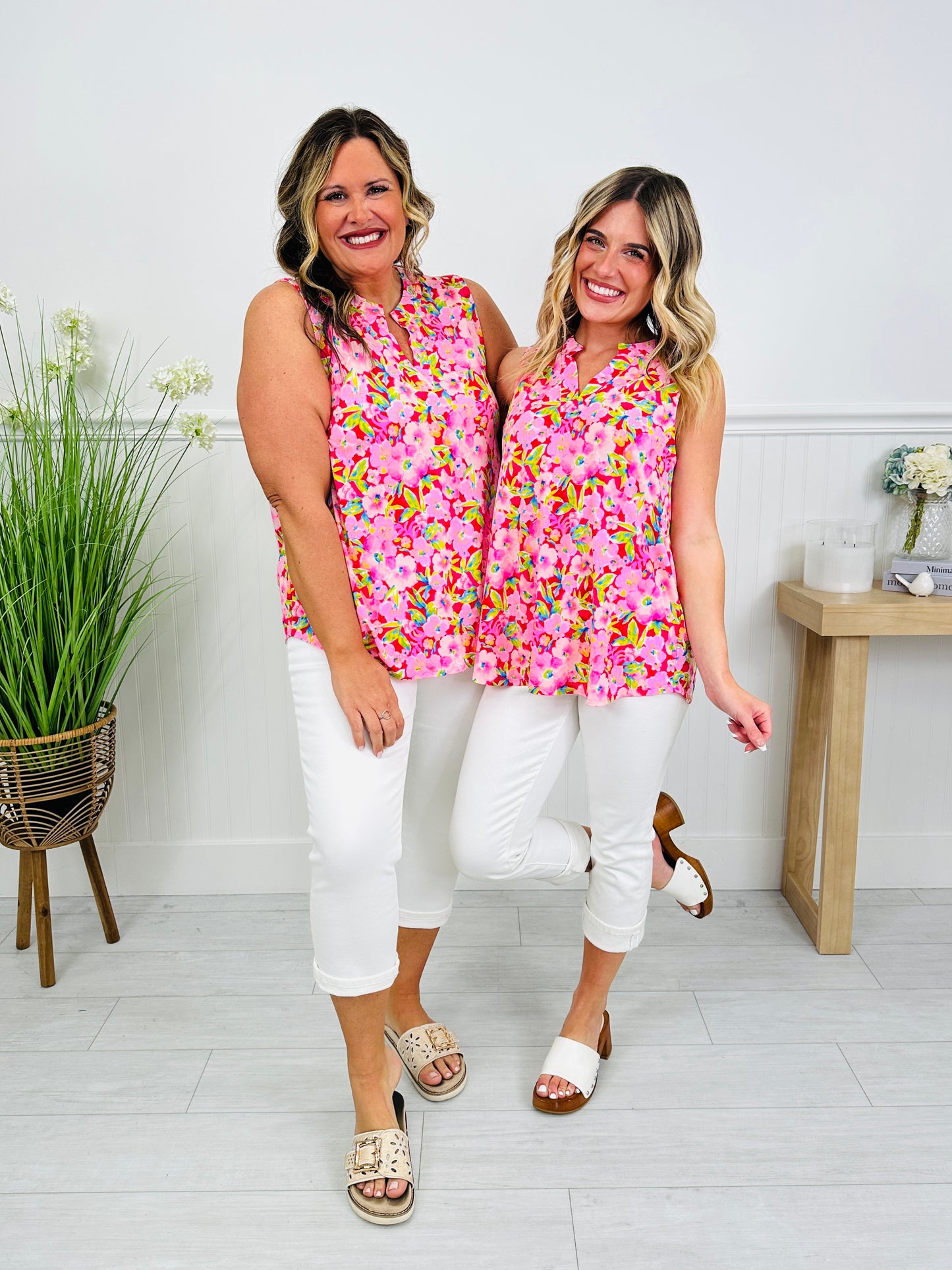 Sunshine Energy Top in Miami Print