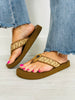 Island Glow Flip Flops In Tan