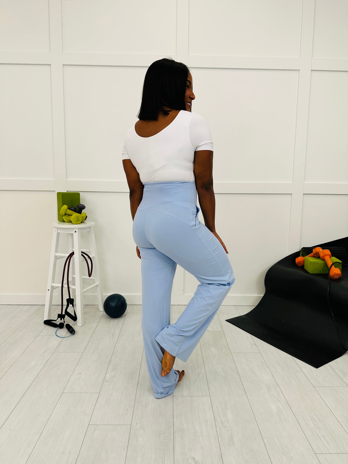 Weightless Words Bottoms In Pastel Blue