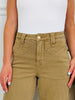 Judy Blue Khaki Crush Ankle Wide Jeans
