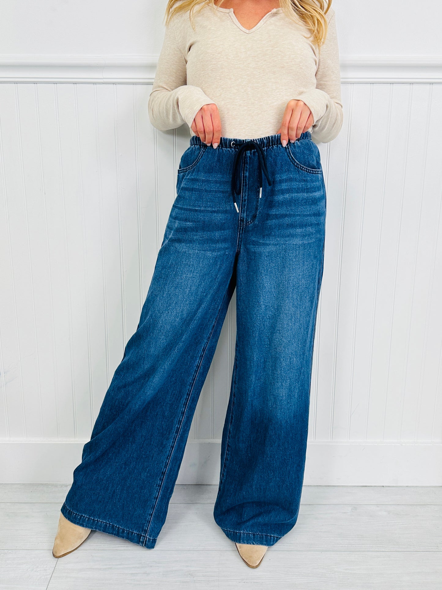 Judy Blue Light As A Featherweight Palazzo Jeans