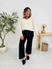 Black To Basics Tummy Control Cropped Wide Jeans In Multiple Inseams