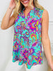 Sunshine Energy Top in Palm Beach Print