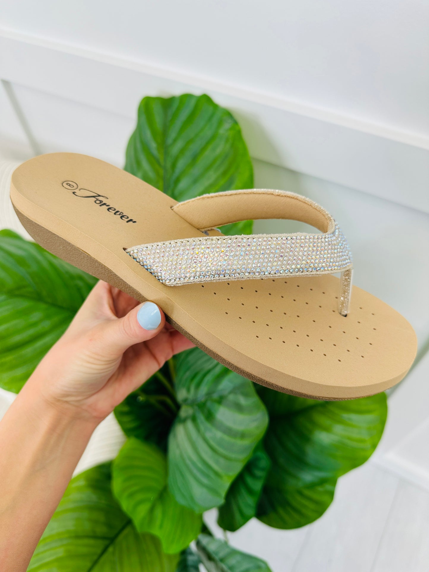 Radiance Rise Flip Flops In Champagne