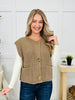 Held By The Thread Vest in Coffee