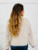 The Fireside Stripe Top In Light Mocha