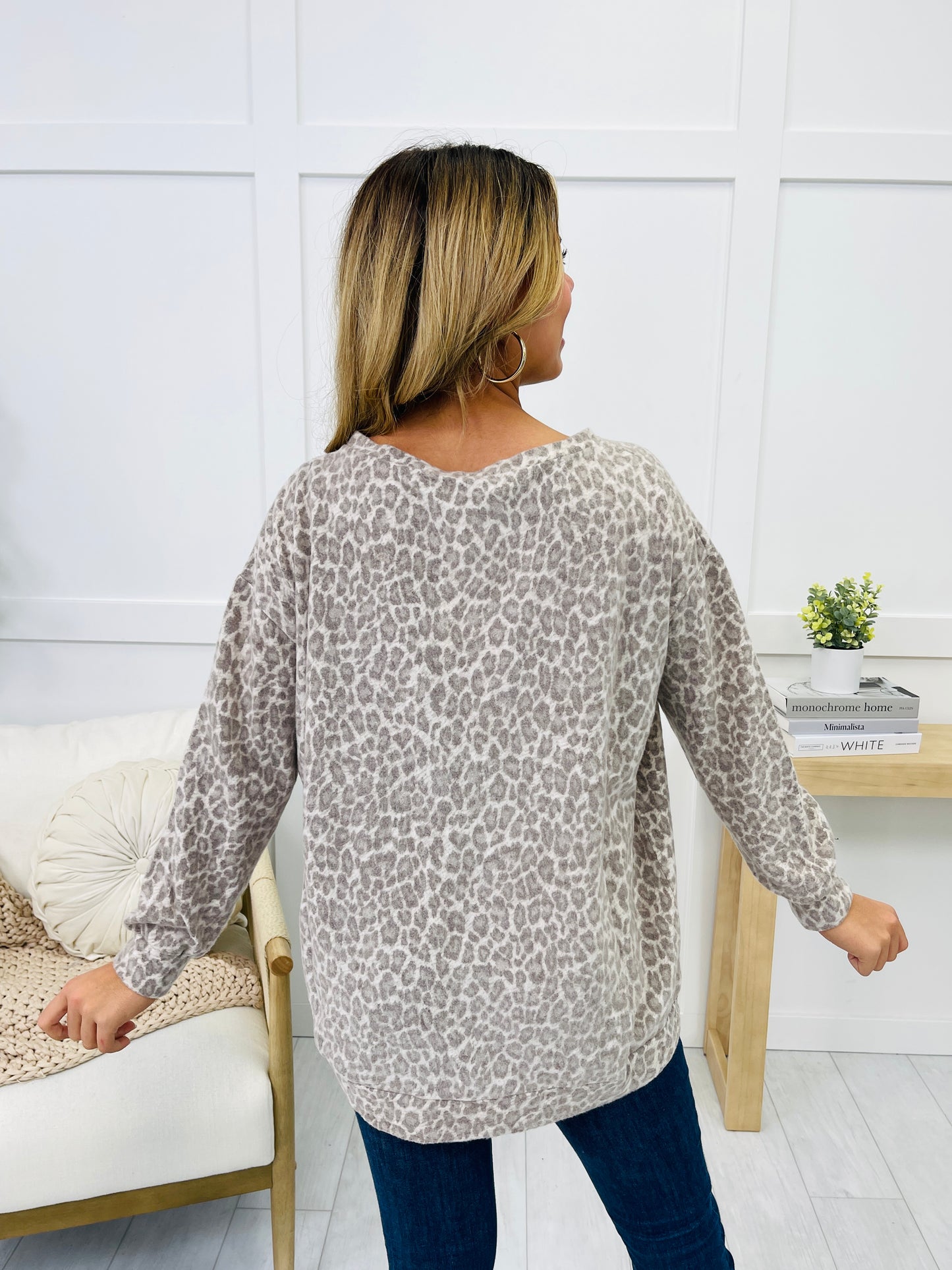 Prowl Perfection Top In Taupe Leopard