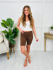 Classic Comfort Biker Shorts in Brown
